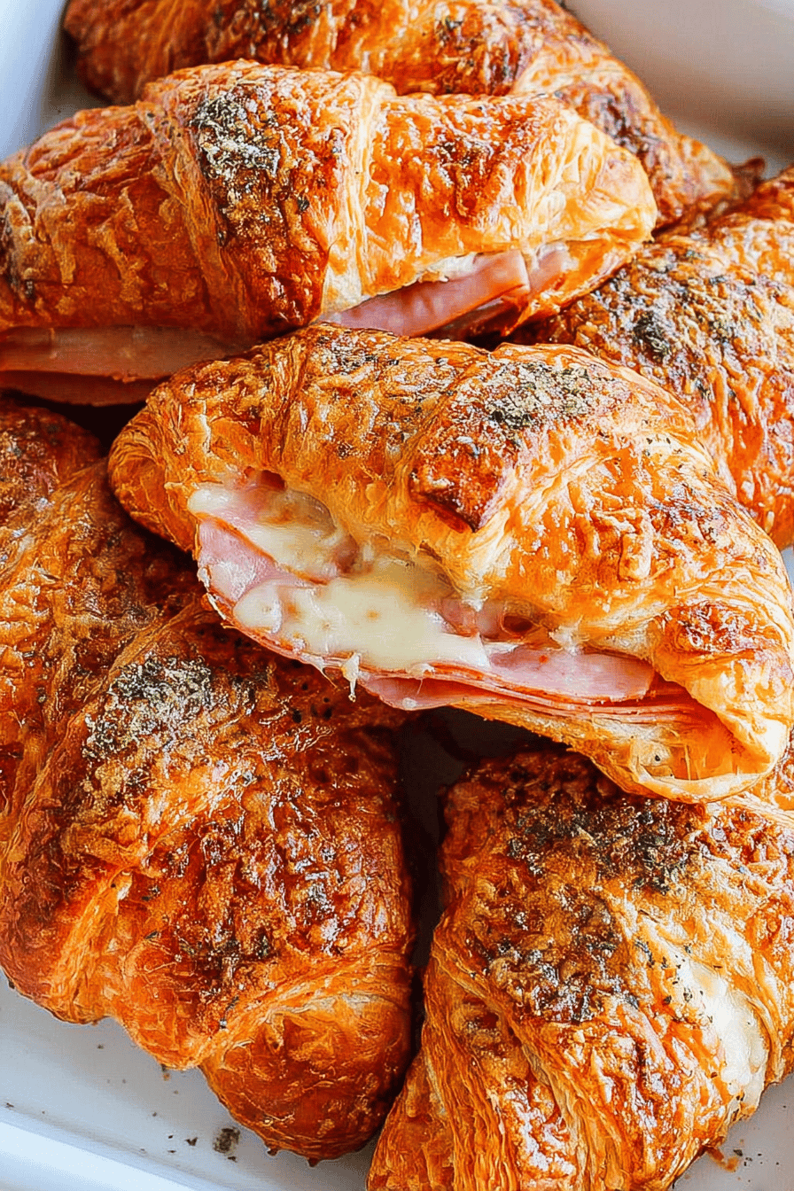 Savory Ham and Cheese Croissant Delights