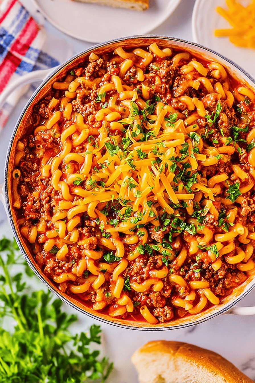 Sloppy Joe Pasta Twist for Family Fun