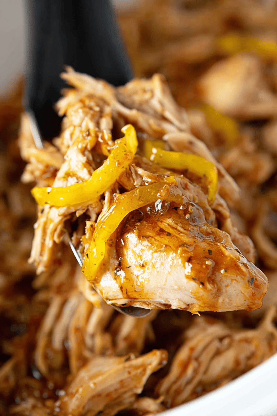 Slow-Cooked Mississippi Chicken with Ranch Gravy