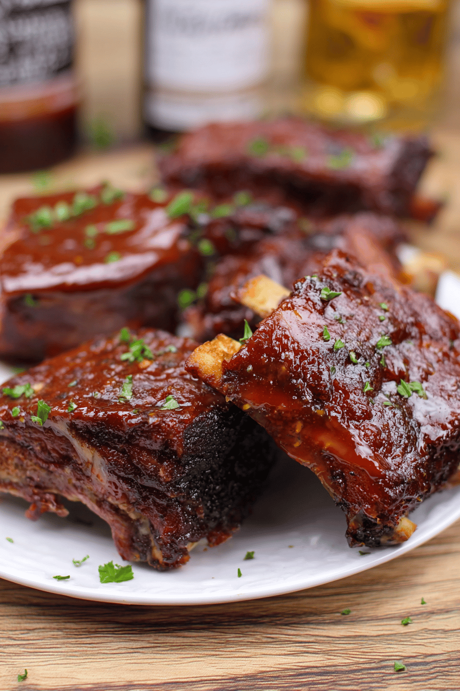 Slow-Cooked Sticky BBQ Ribs with Smoky Rub