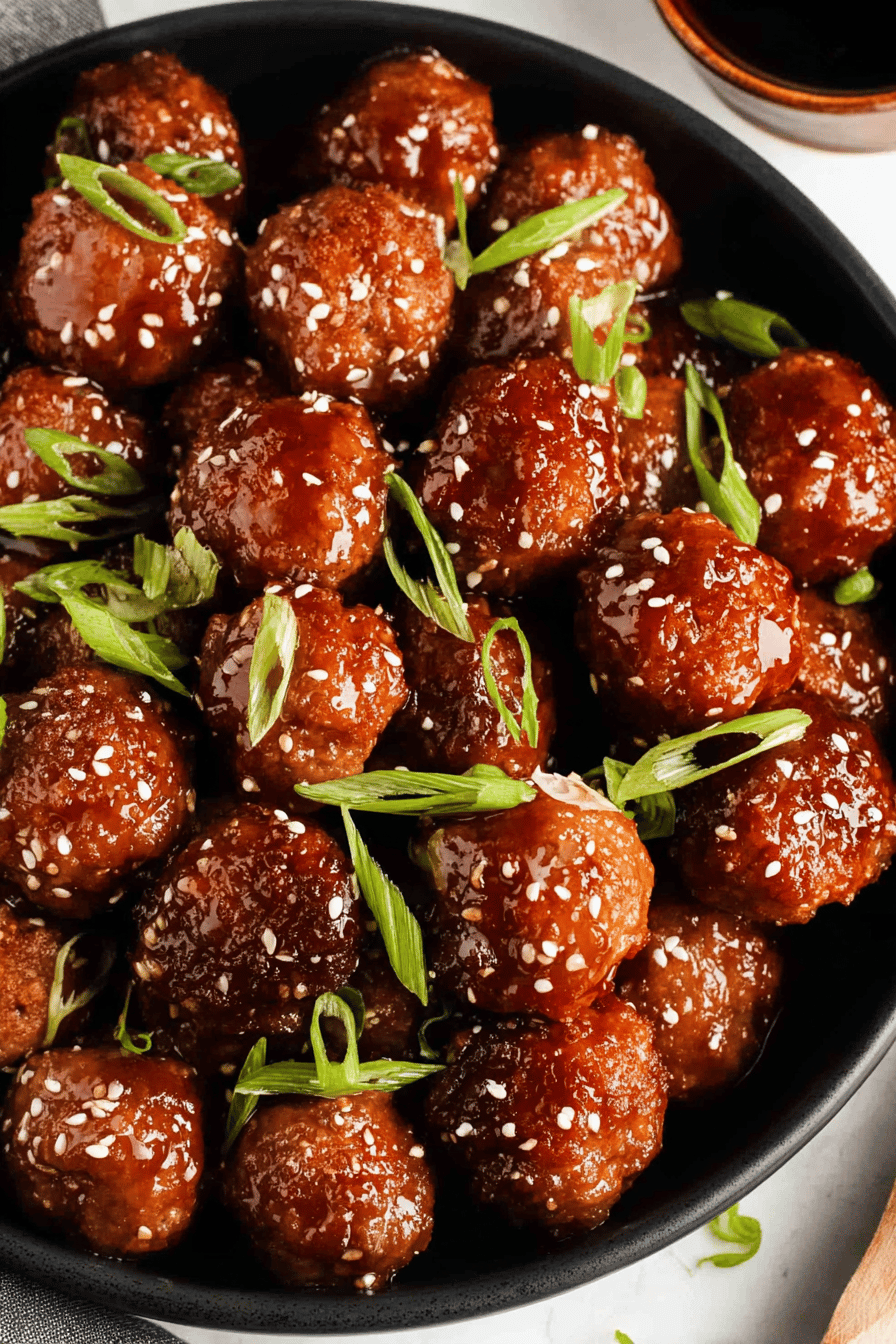 Slow Cooker Honey Garlic Meatballs Recipe
