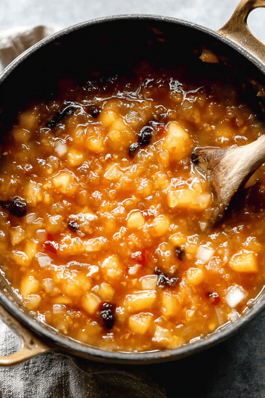 Spiced Peach Chutney for Meats and More