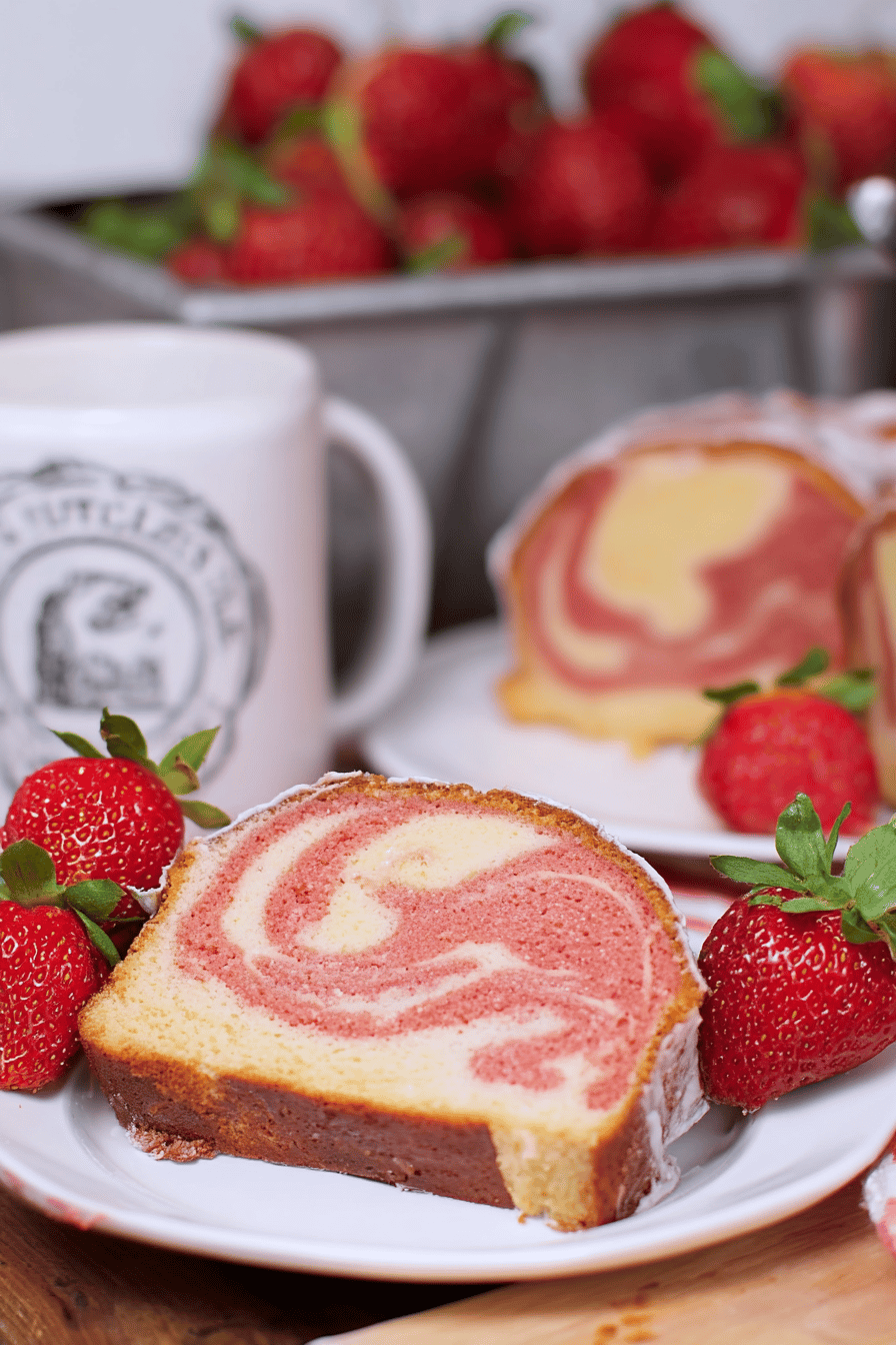 Strawberry Cream Cheese Pound Cake Recipe