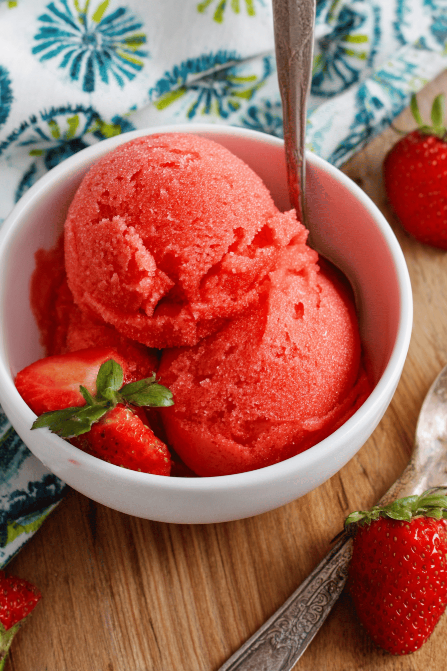 Strawberry Sorbet Bright Refreshing Simple Magic