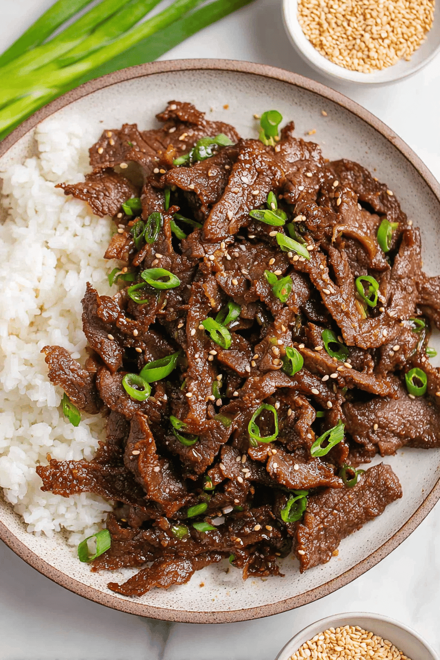 Sweet Savory Korean Beef Bulgogi Strips