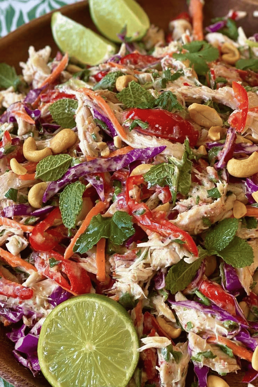 Thai Coconut Chicken Slaw