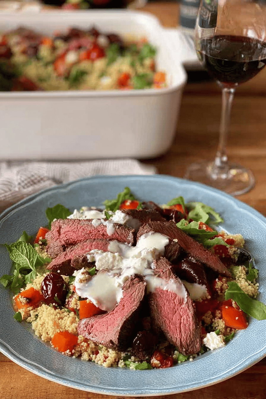 Venison Couscous Salad with Kumara and Beetroot