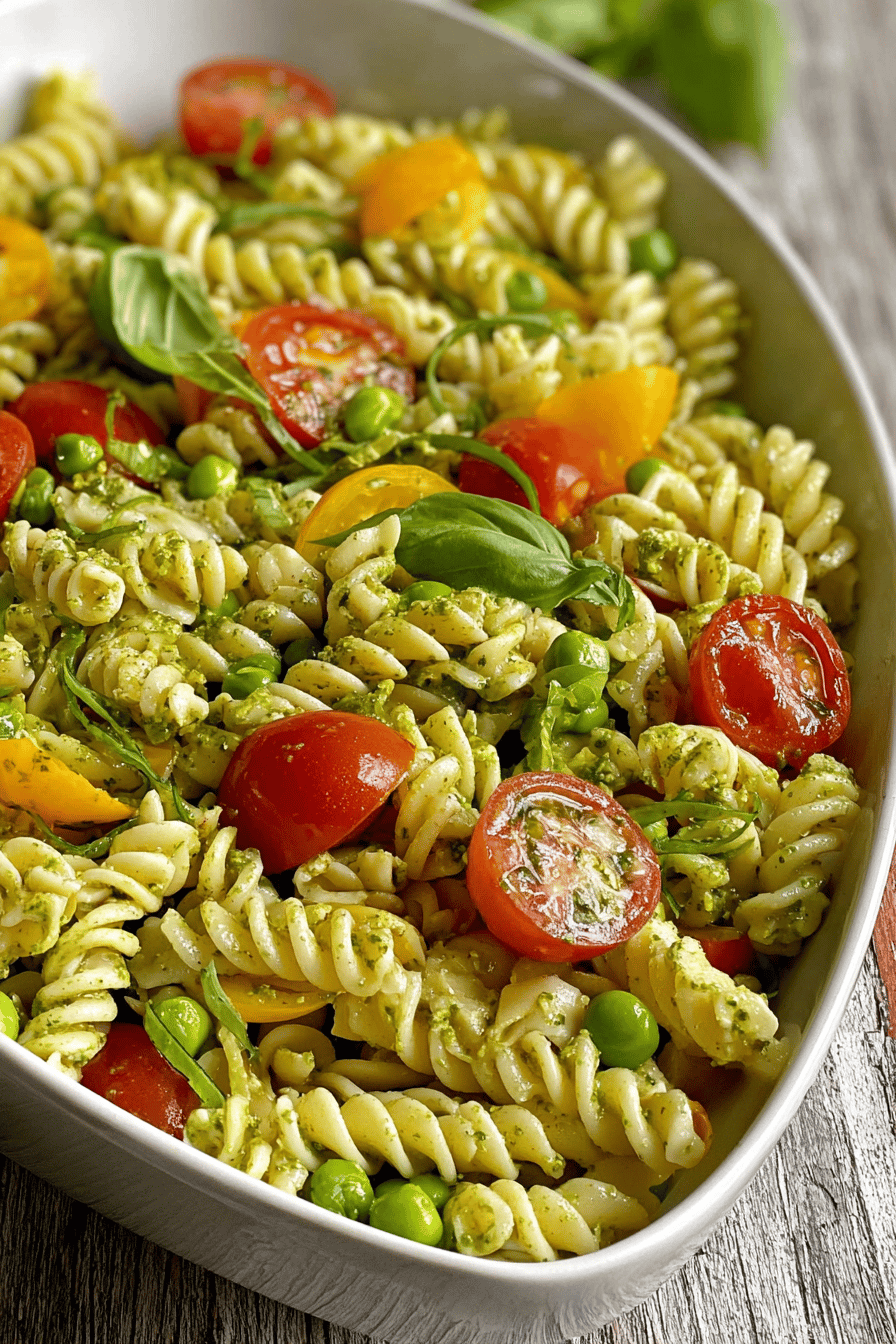 Zesty Spring Pesto Pasta Salad