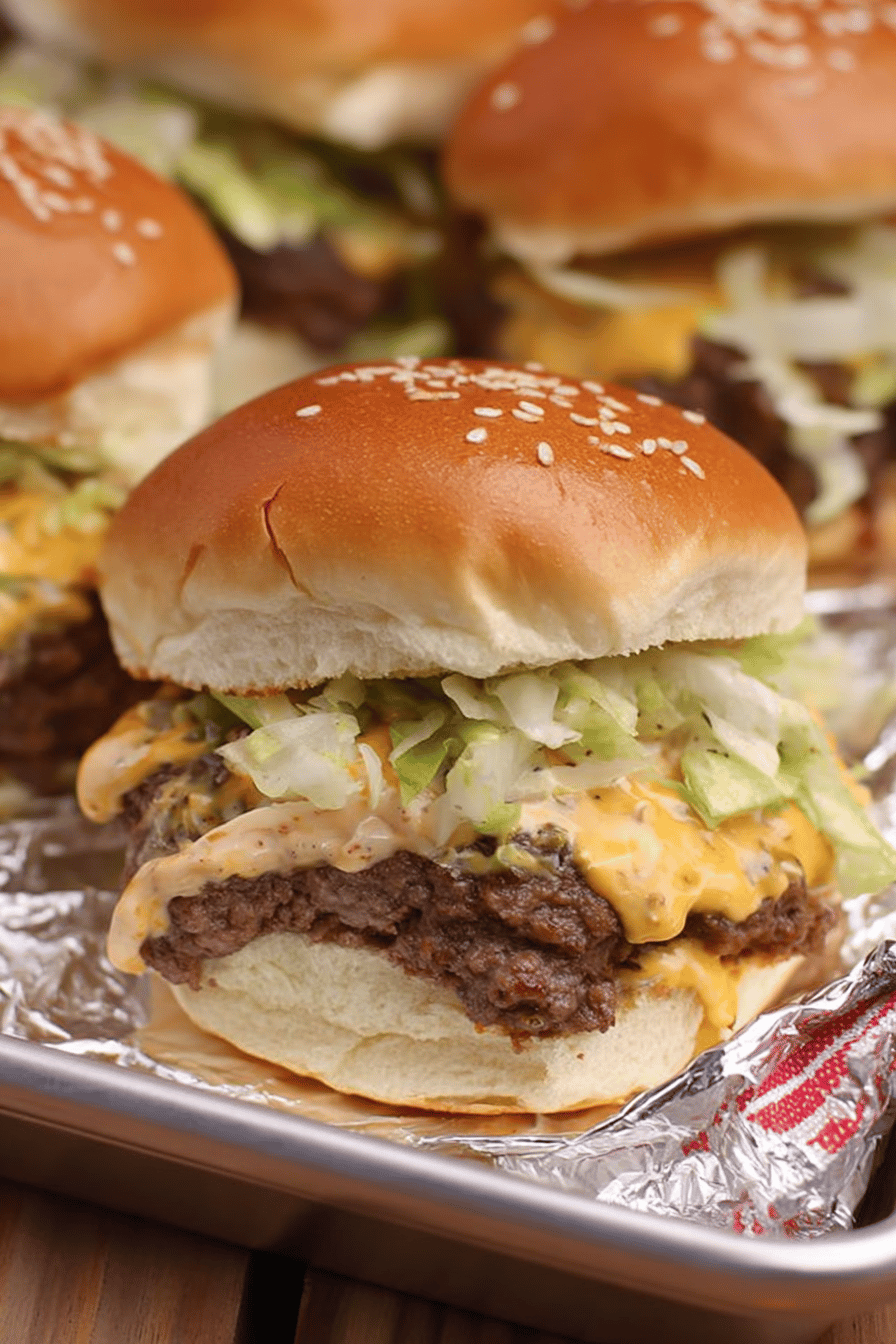 Beefy Big Mac Sliders with Classic Sauce
