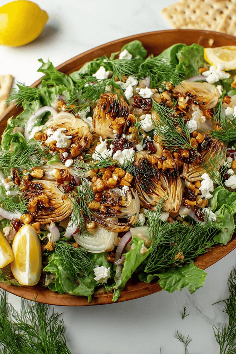 Caramelized Fennel Salad with Goat Cheese and Pancetta