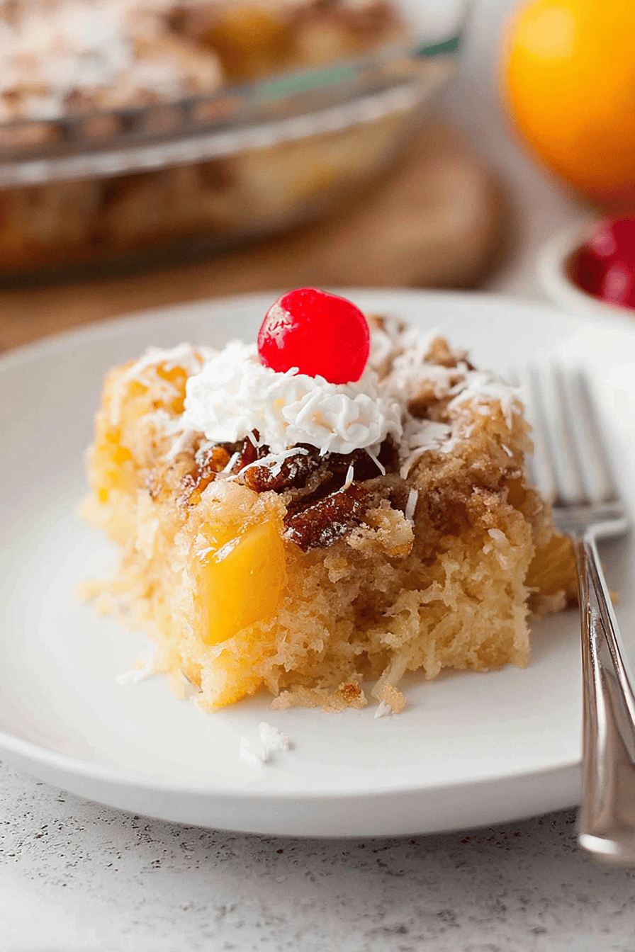 Classic Fruit Cocktail Cake with Luscious Frosting