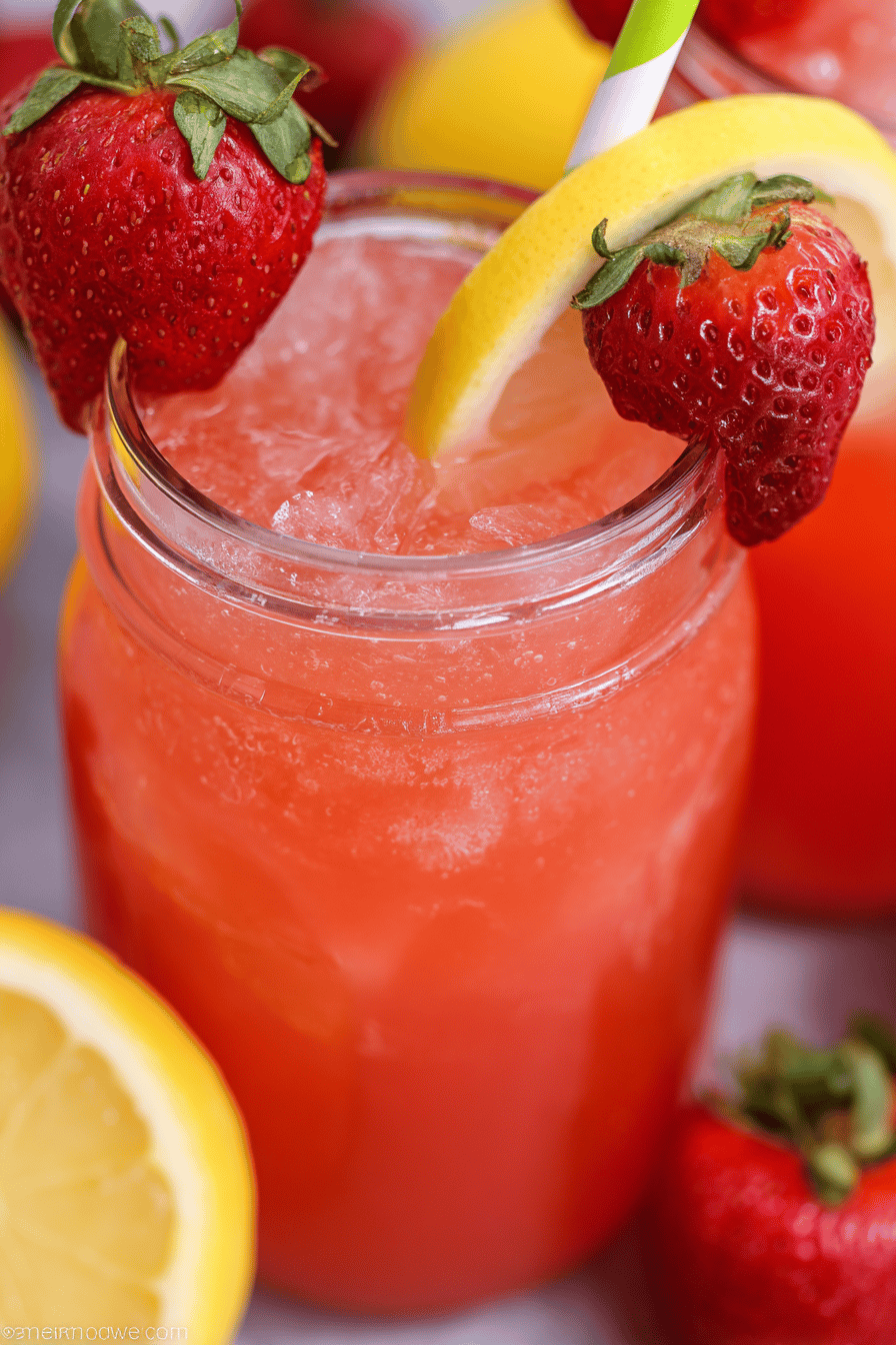 Country-Style Strawberry Lemonade Delight