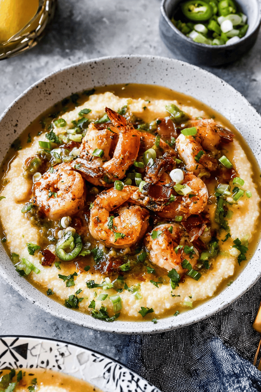 Creamy Cheesy Shrimp and Grits Delight