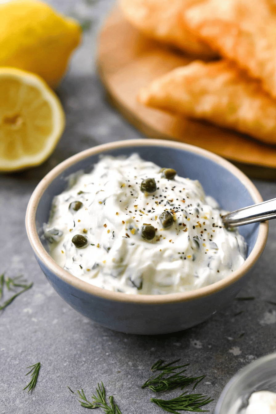 Creamy Homemade Tartar Sauce for Seafood