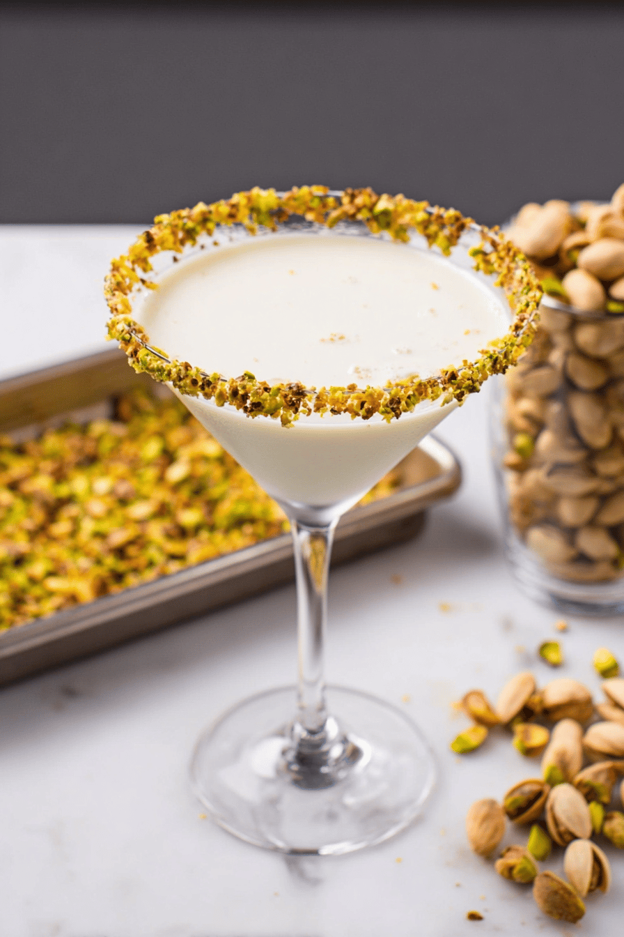 Creamy Pistachio Martini with Nutty Sweetness