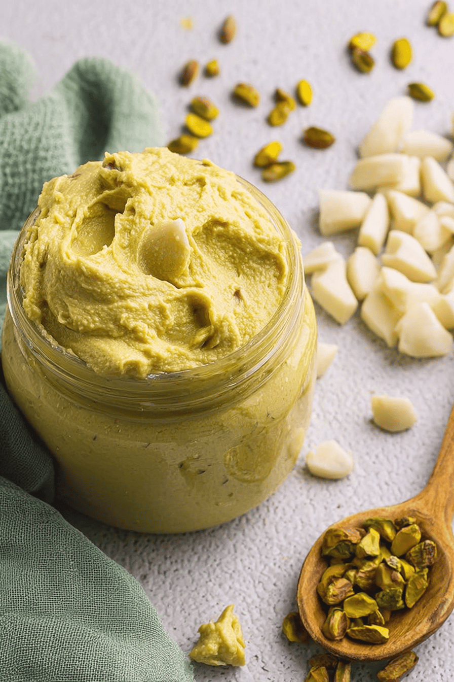 Creamy Pistachio Spread Inspired by Dubai Chocolate Bar