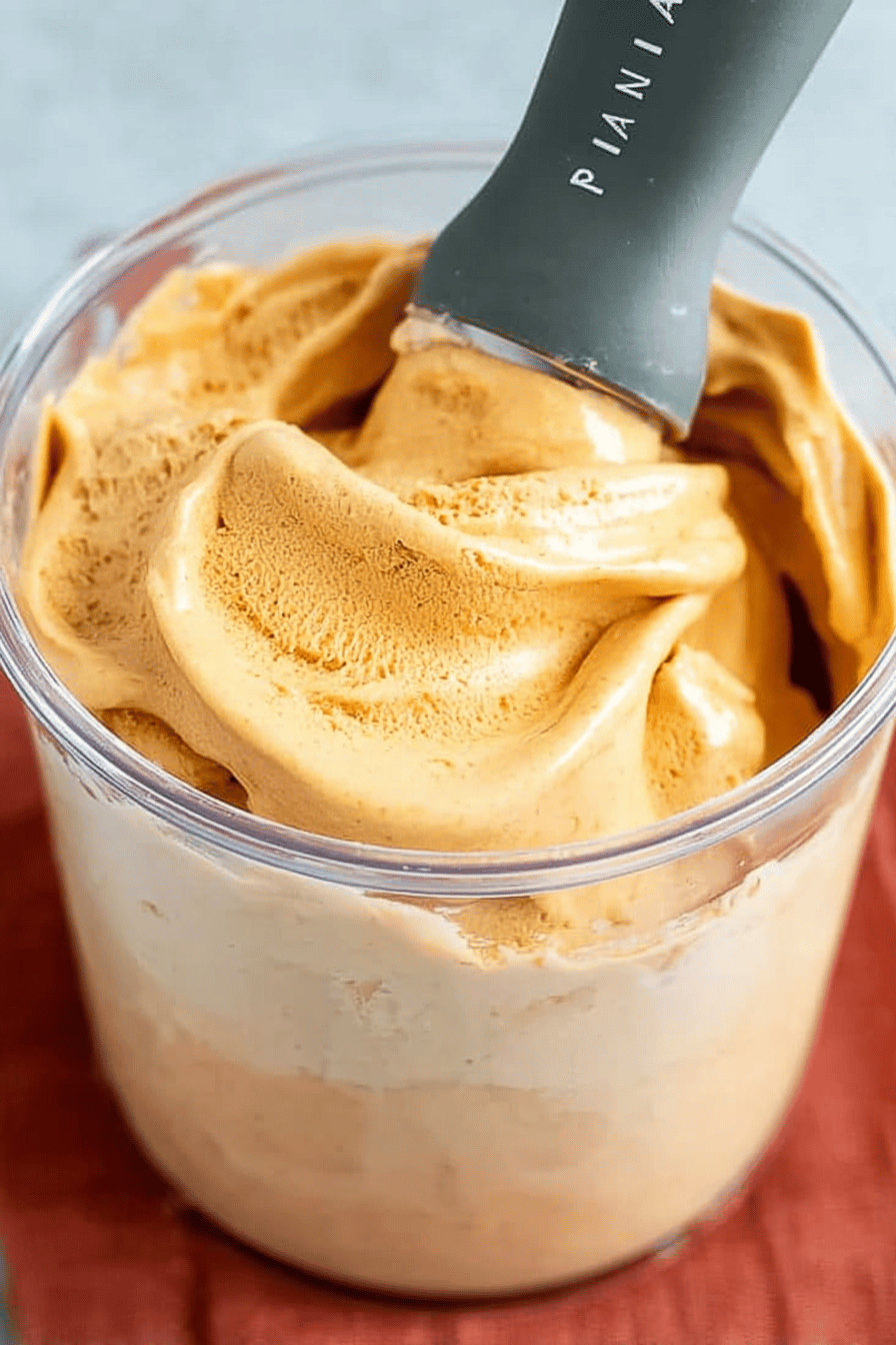 Creamy Pumpkin Cheesecake Ninja Ice Cream Delight