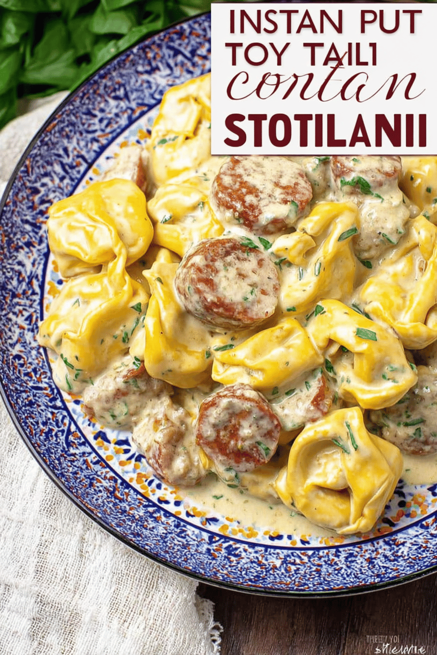 Creamy Sausage Tortellini in Italian Sauce