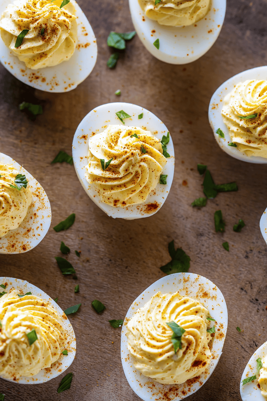 Creamy Tangy Secret Ingredient Deviled Eggs