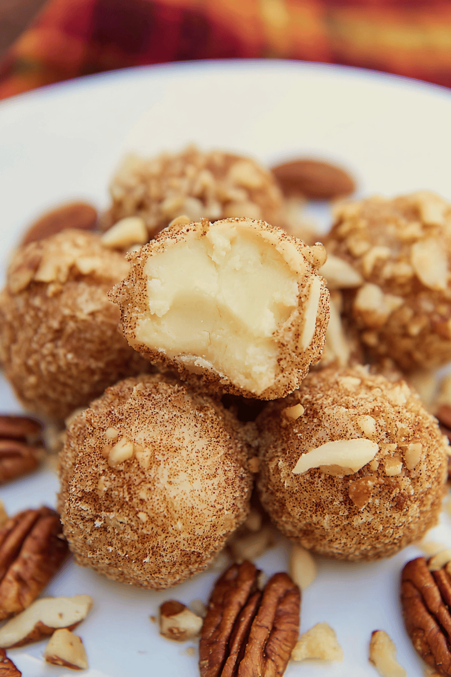 Creamy White Chocolate Pecan Truffles