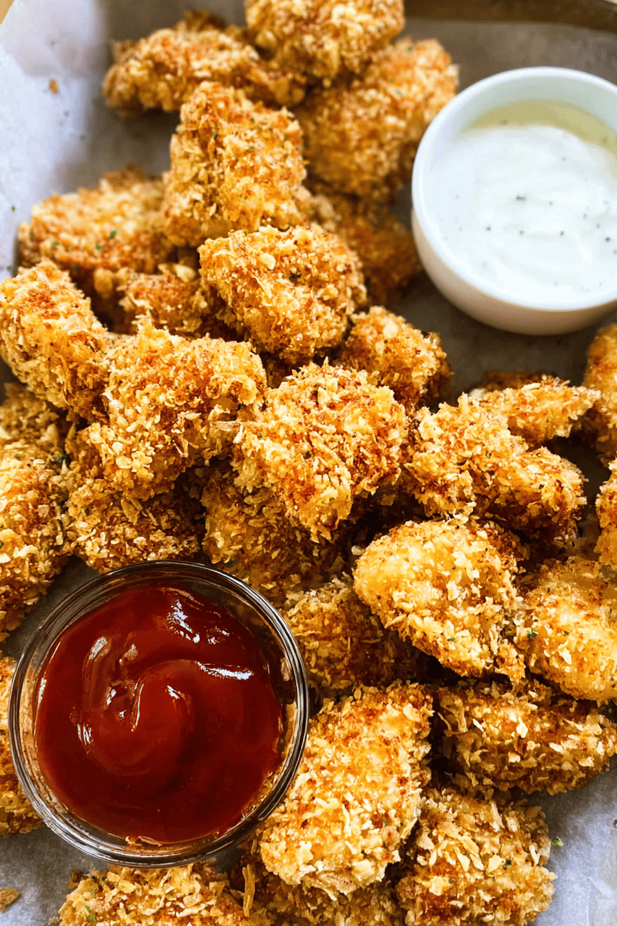 Crispy Homemade Popcorn Chicken Bites