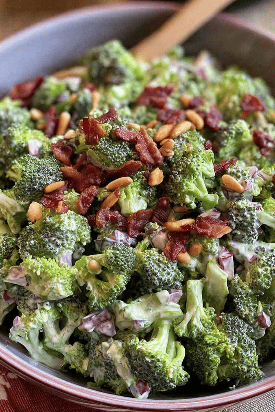 Crunchy Broccoli Bacon Cranberry Salad