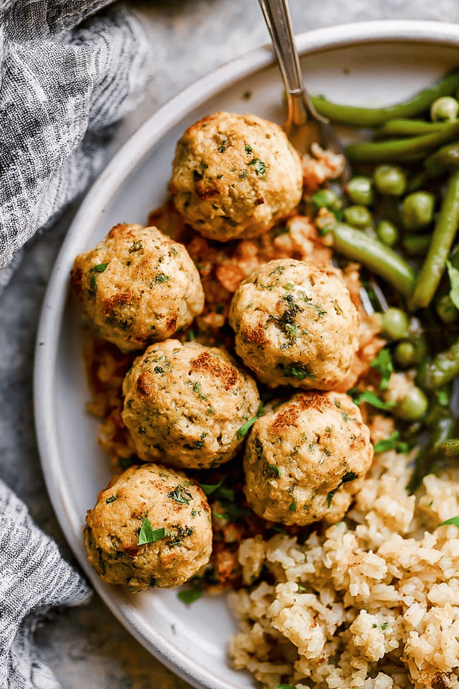 Easy Baked Chicken Meatballs Recipe