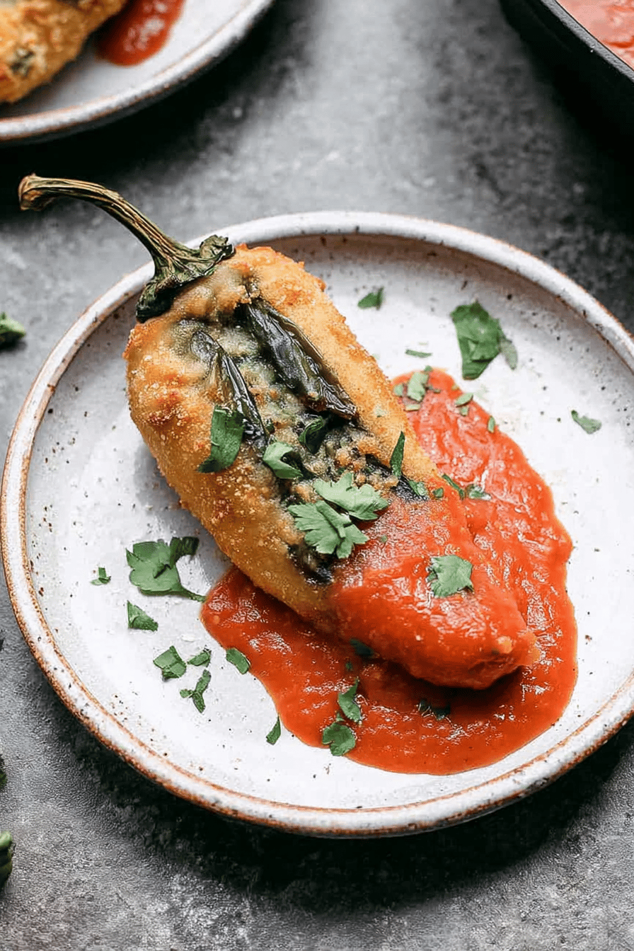 Easy Cheesy Fried Poblano Chiles Rellenos