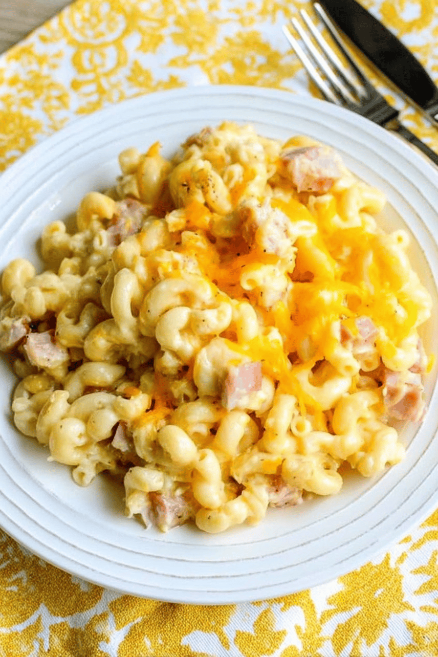 Easy Instant Pot Ham and Cheese Macaroni