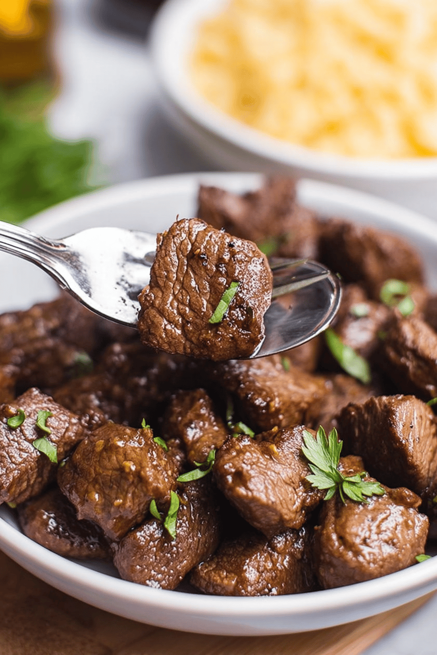 Easy Sweet & Tangy Brown Sugar Steak Tips