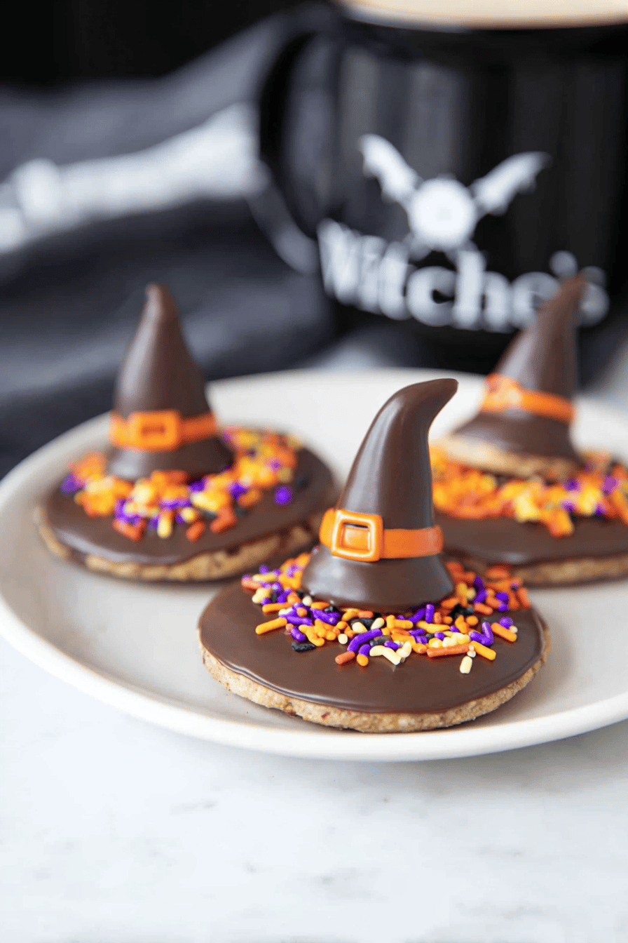Easy Witch Hat Cookies for Halloween Fun