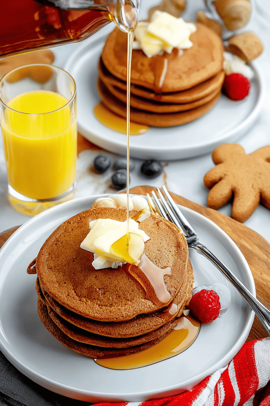 Festive Gingerbread Pancakes for Cozy Mornings