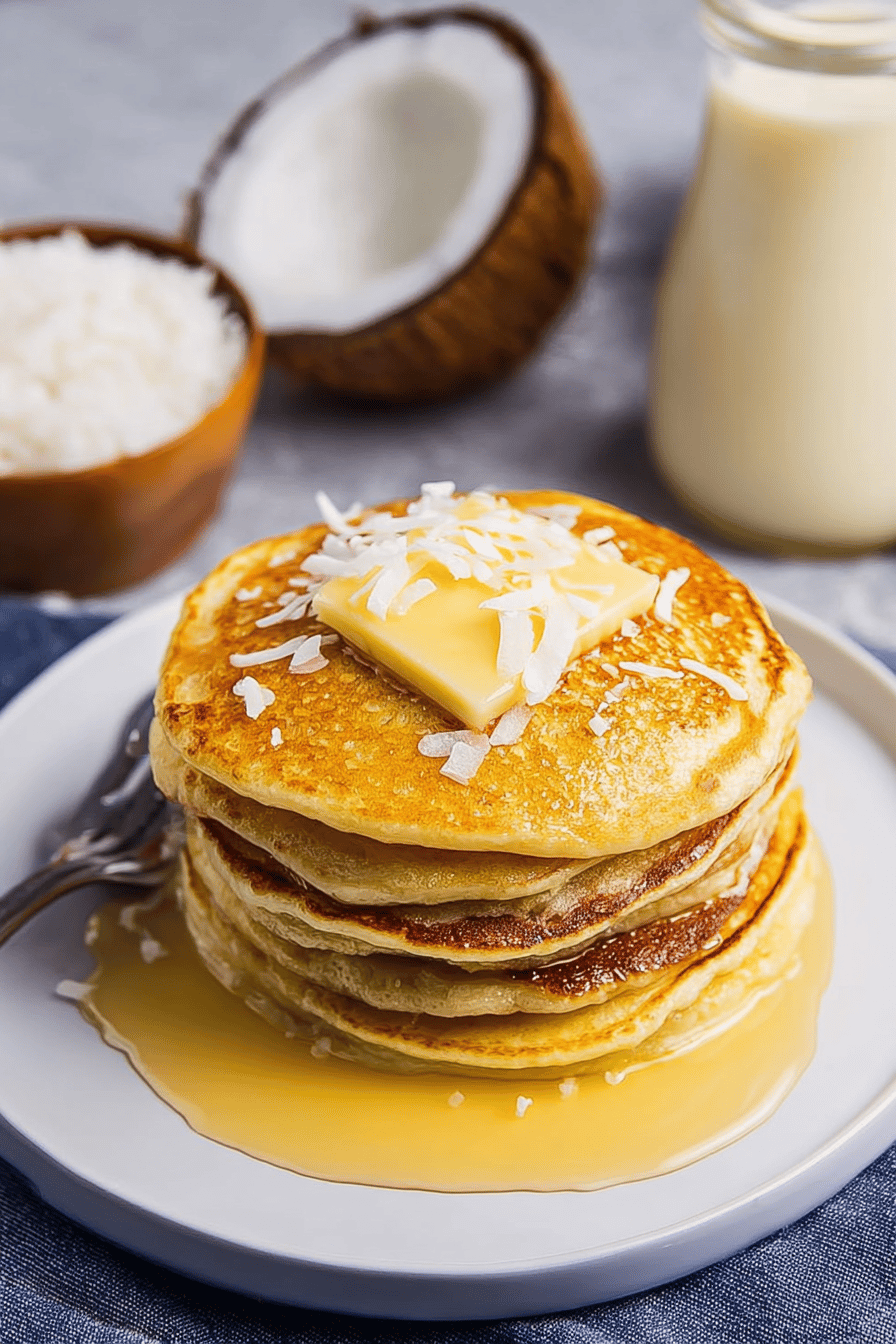Fluffy Coconut Pancakes for Breakfast Bliss
