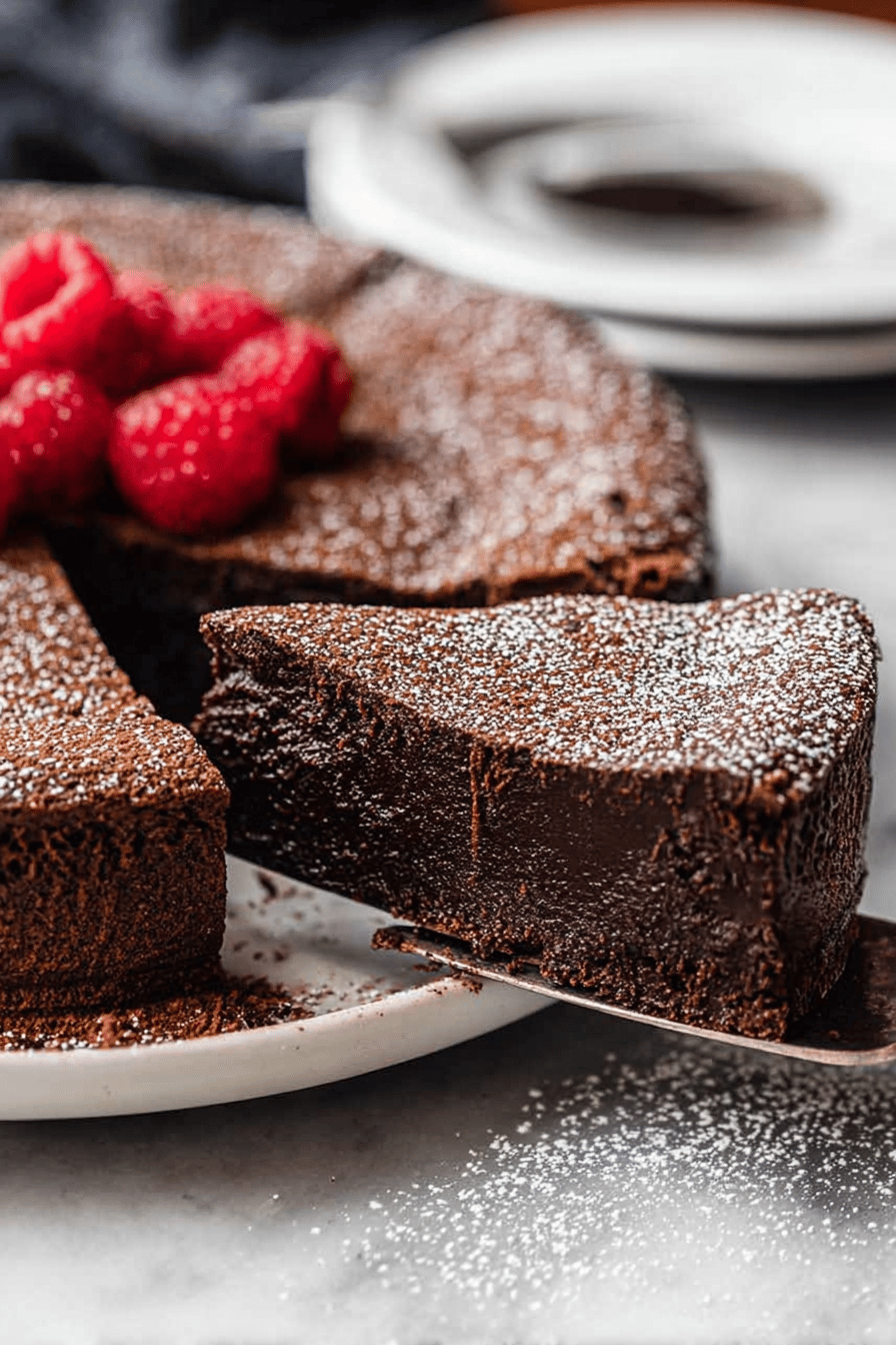 Fluffy Moist Flourless Chocolate Cake Recipe
