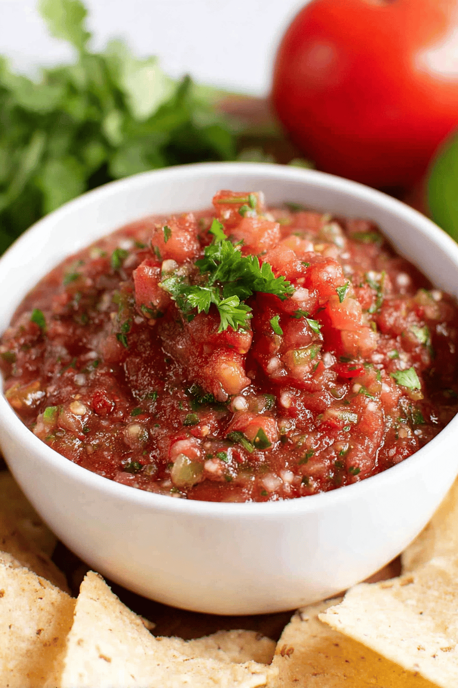 Fresh Homemade Salsa Like Your Favorite Restaurant