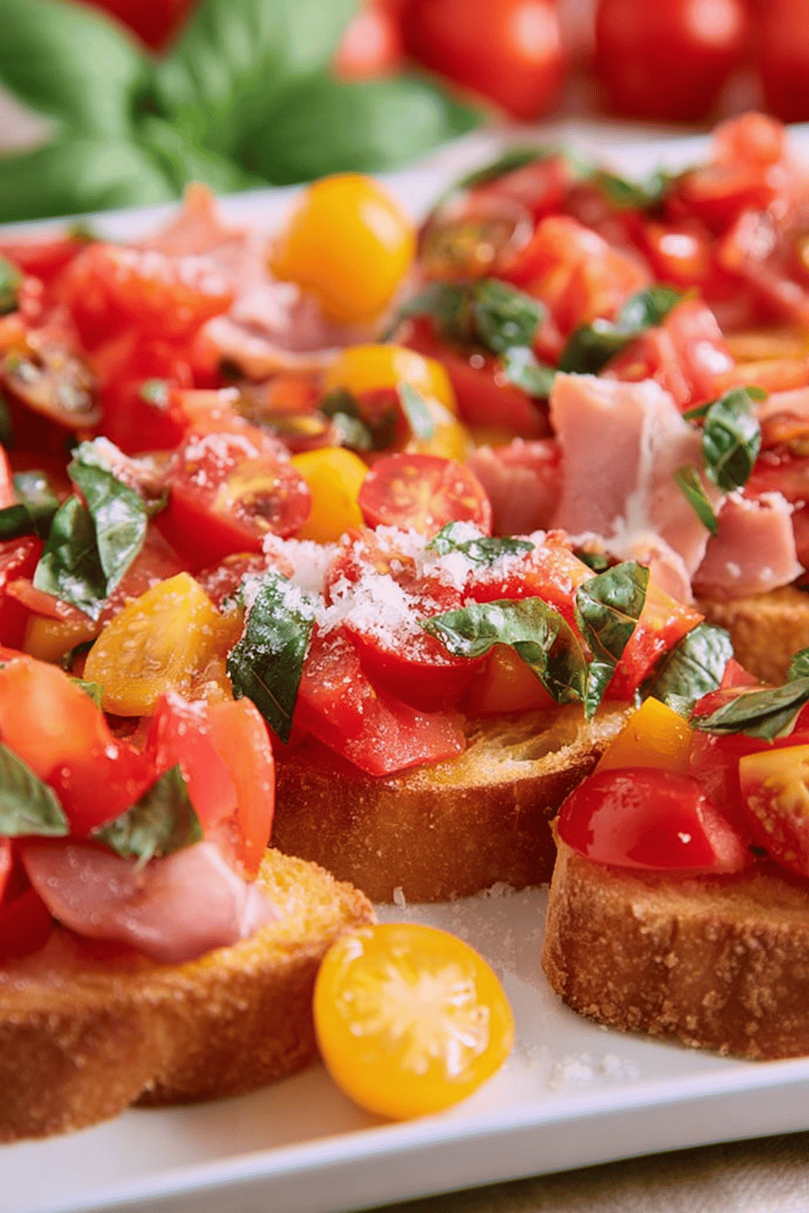 Fresh Tomato Basil Bruschetta in 20 Minutes