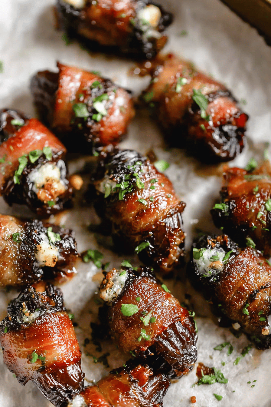 Goat Cheese Stuffed Bacon Wrapped Dates Recipe