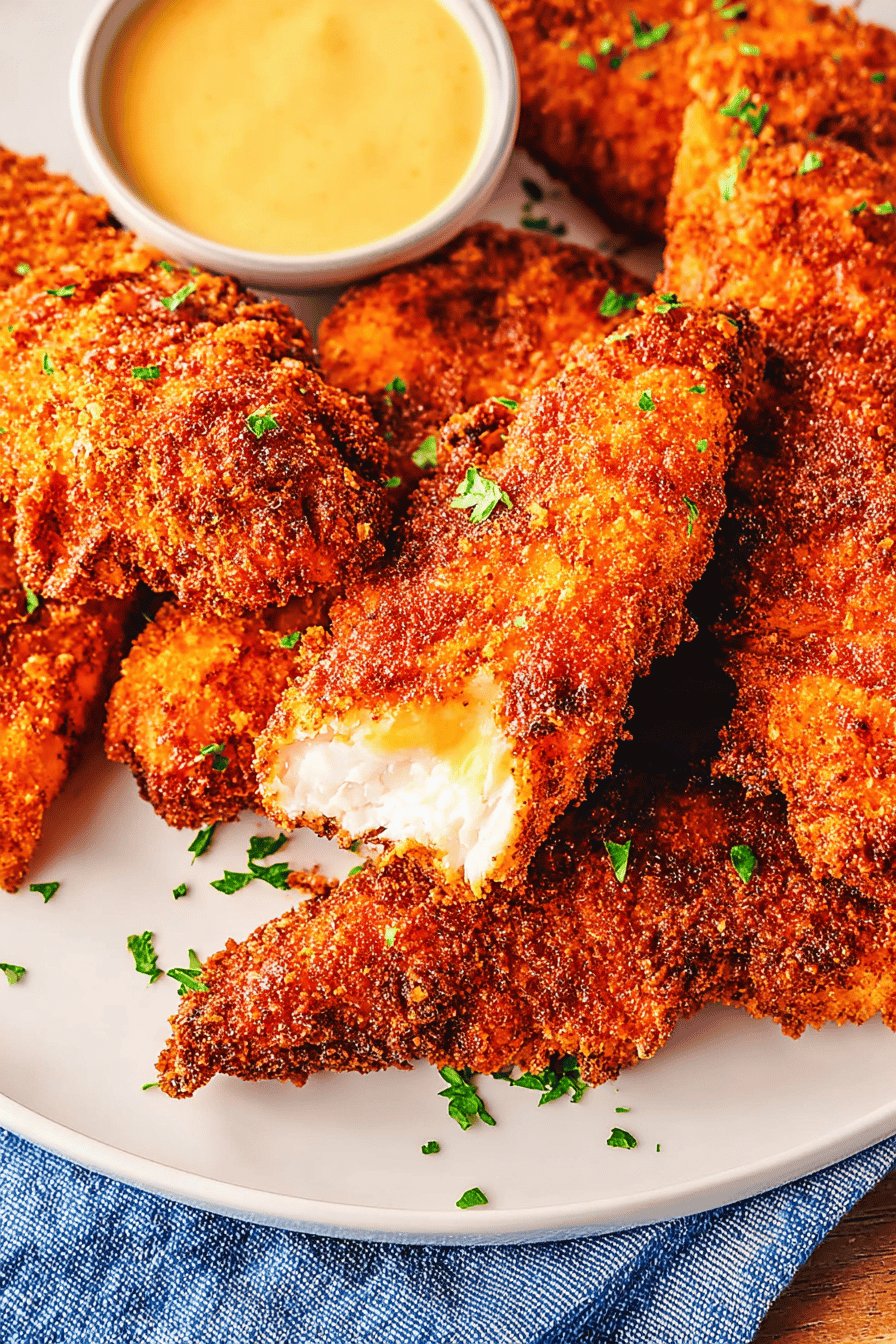 Golden Crispy Fried Chicken Tenders for Family Meals