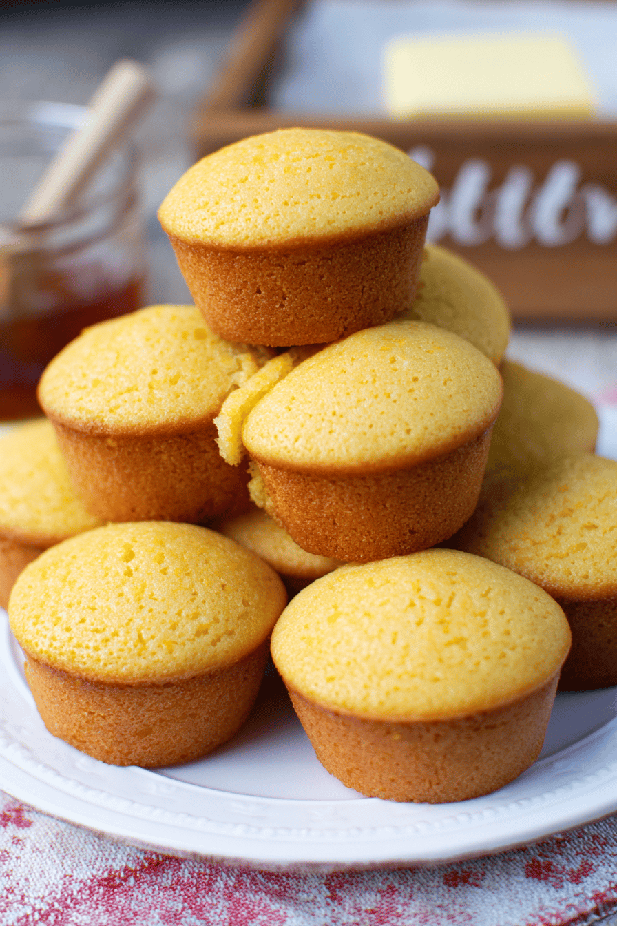 Golden Sweet Buttermilk Cornbread Muffins