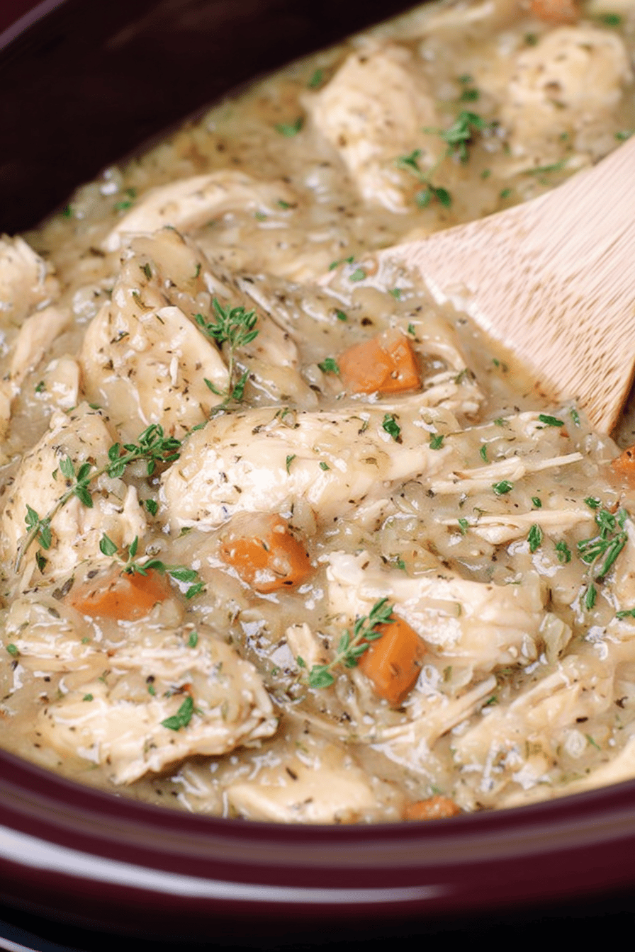 Homestyle Slow Cooker Chicken & Gravy from Scratch