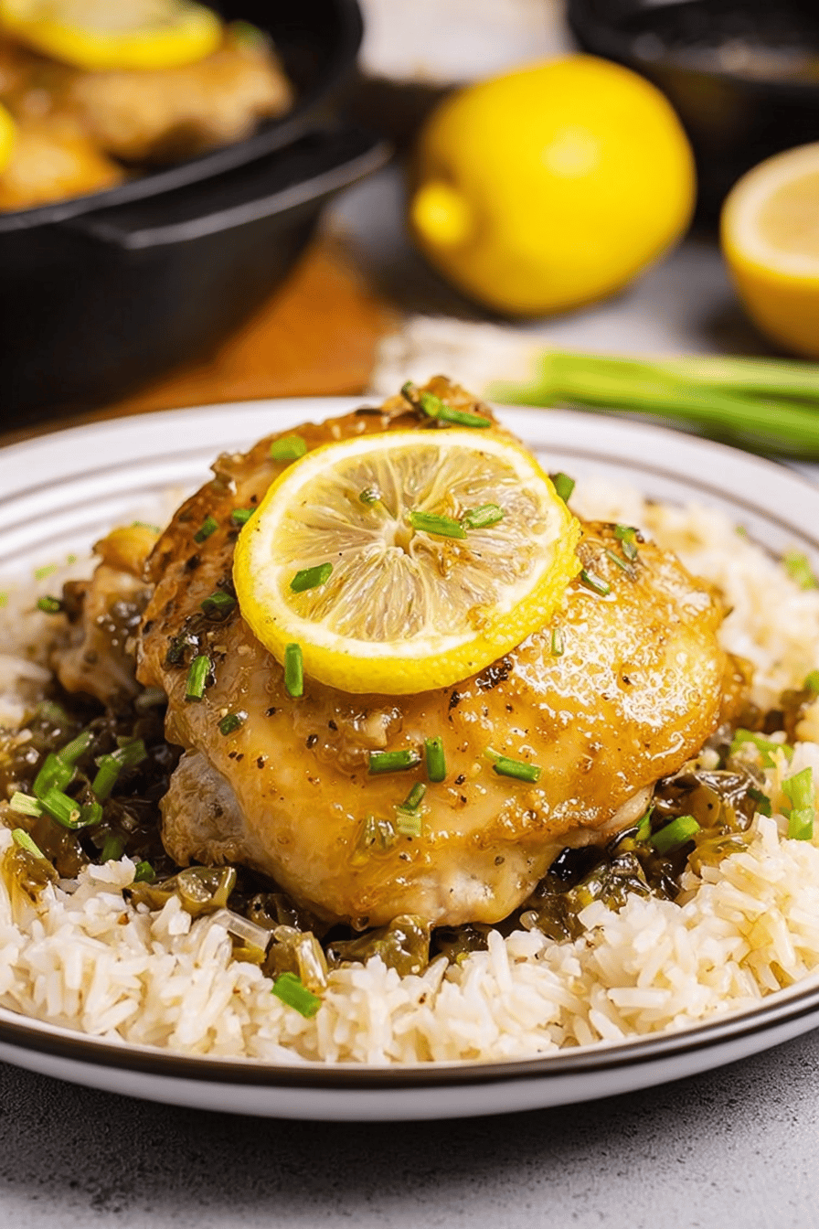 Honey Lemon Garlic Chicken Dinner