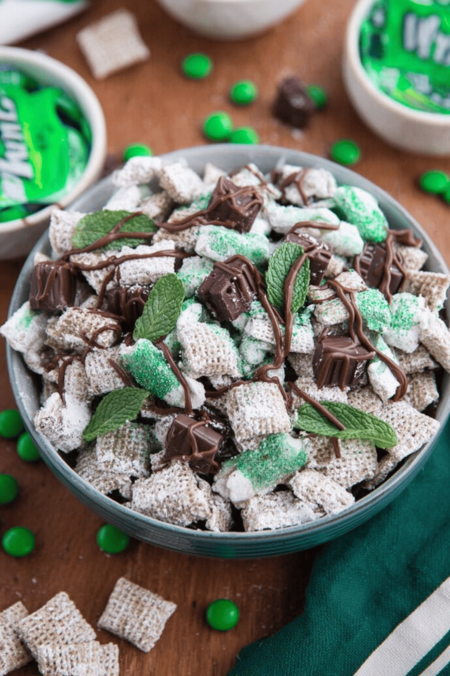 Mint Chocolate Chip Chex Mix