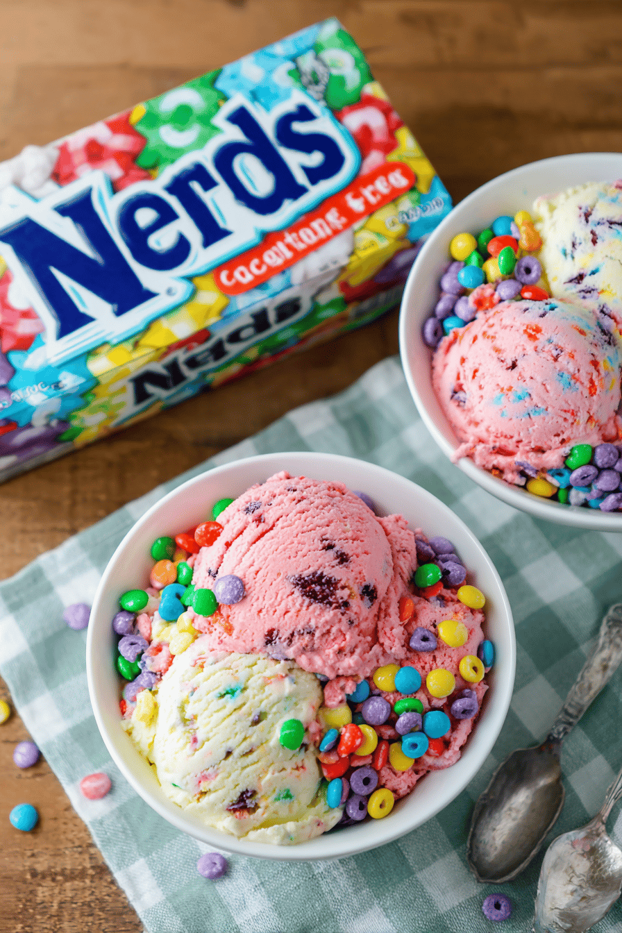 Nerds Strawberry Swirl Ice Cream Delight