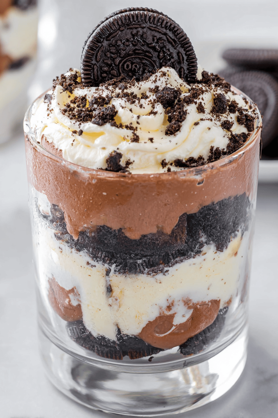 No-Bake Oreo Cheesecake Parfait Delight
