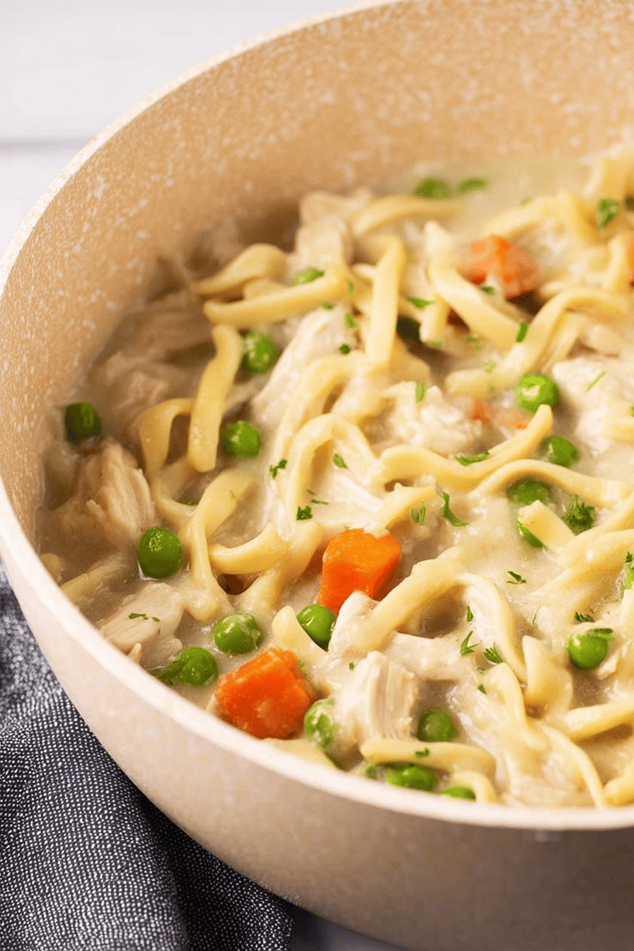 Quick Chicken and Noodle Dumpling Dinner
