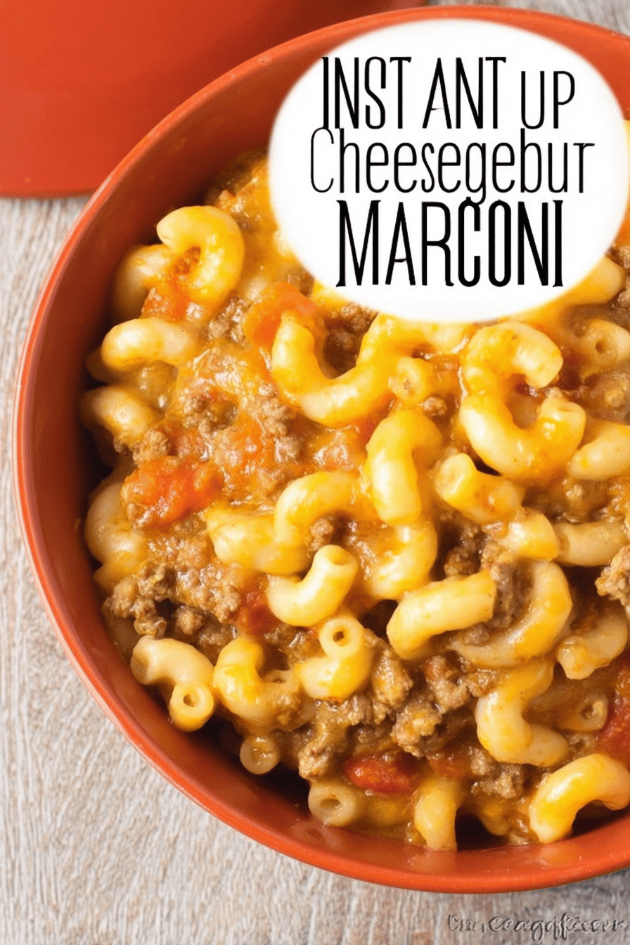 Quick Creamy Instant Pot Cheeseburger Macaroni