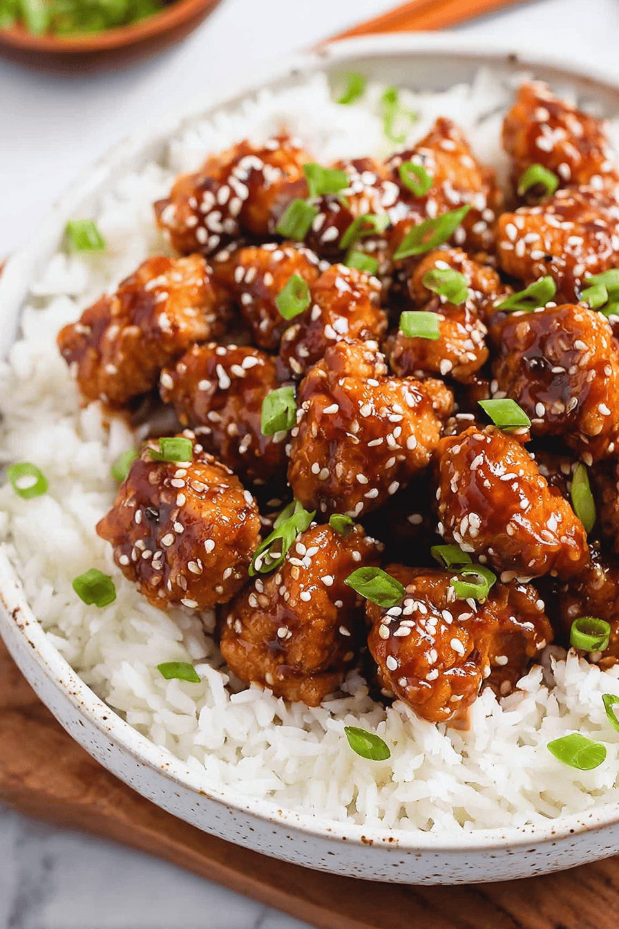 Quick Sweet-Spicy Sesame Chicken Bites