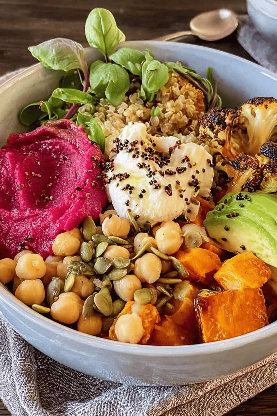 Roasted Chickpea Pumpkin Nourish Bowl