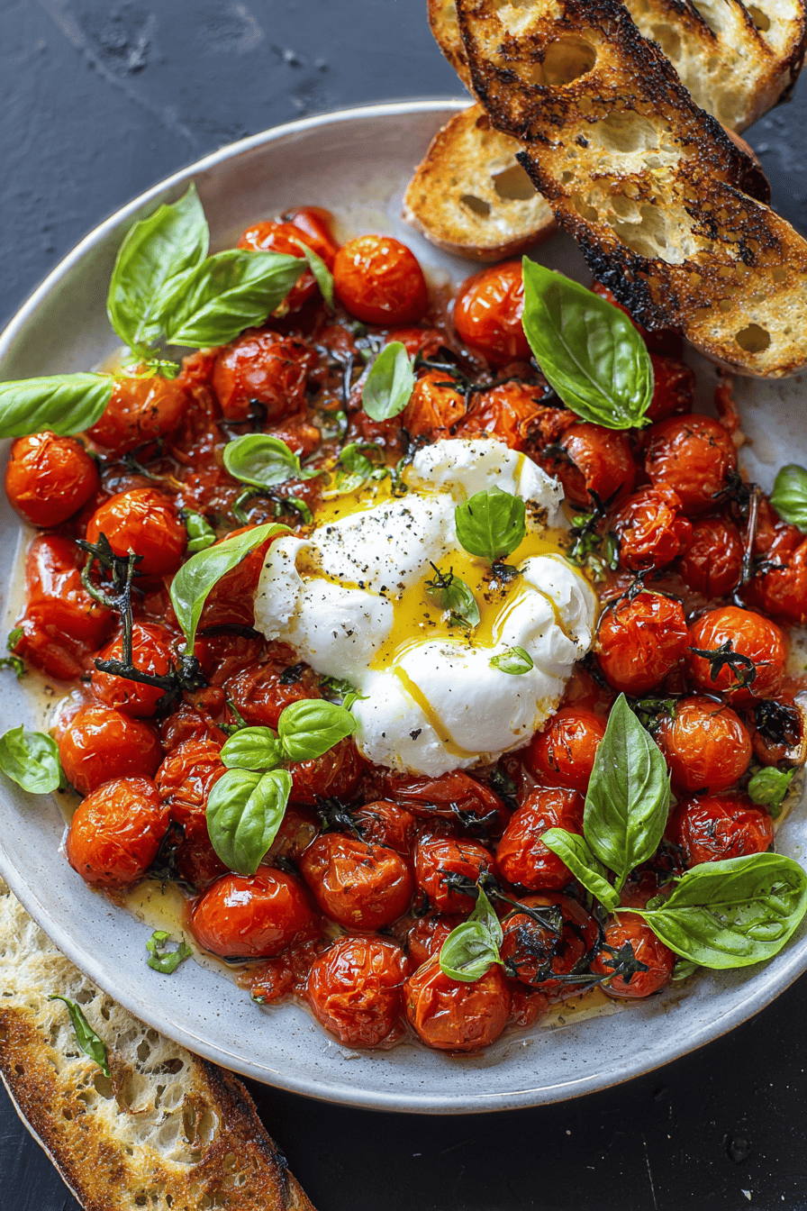 Roasted Tomato and Burrata Salad Delight