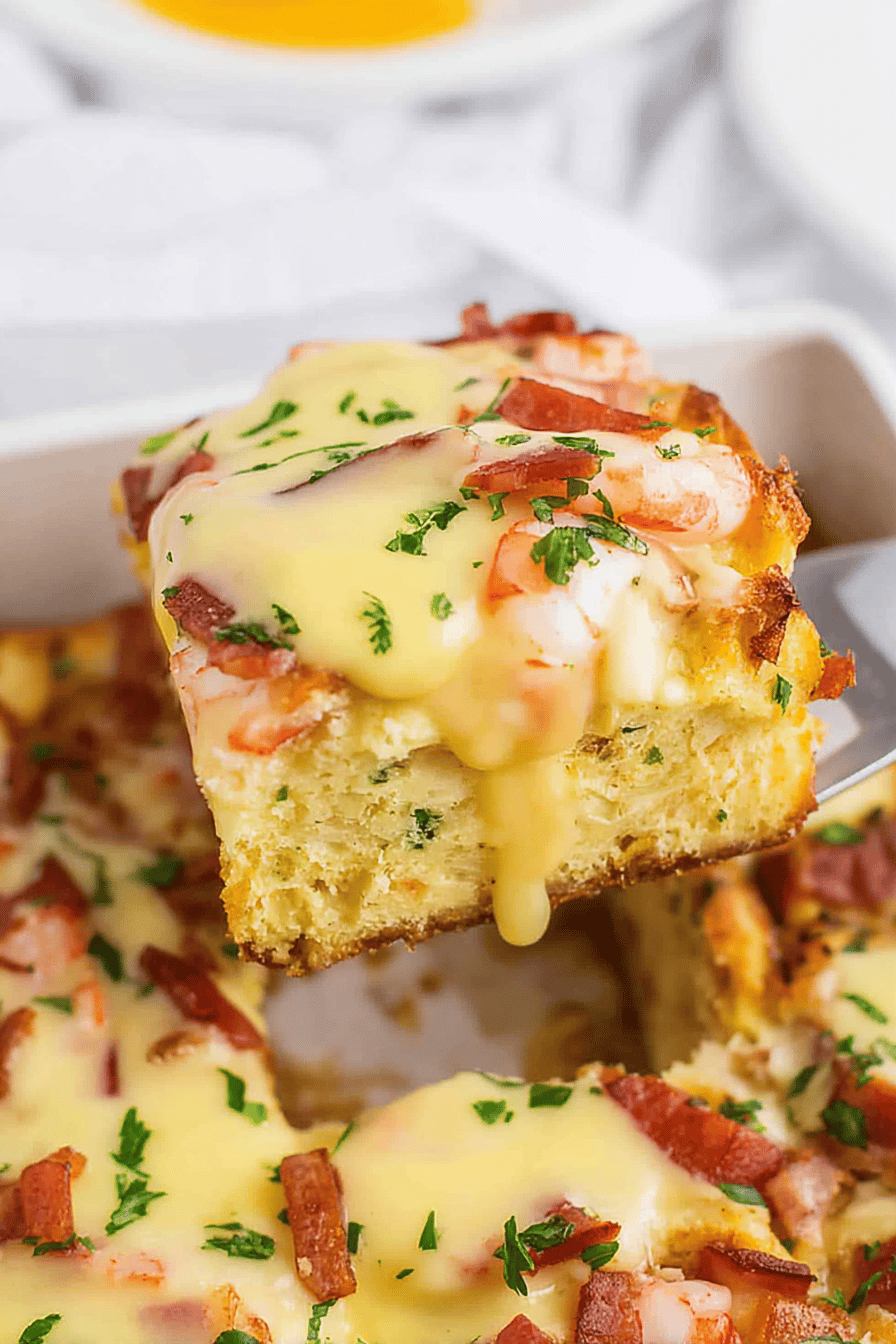 Savory Eggs Benedict Casserole Delight